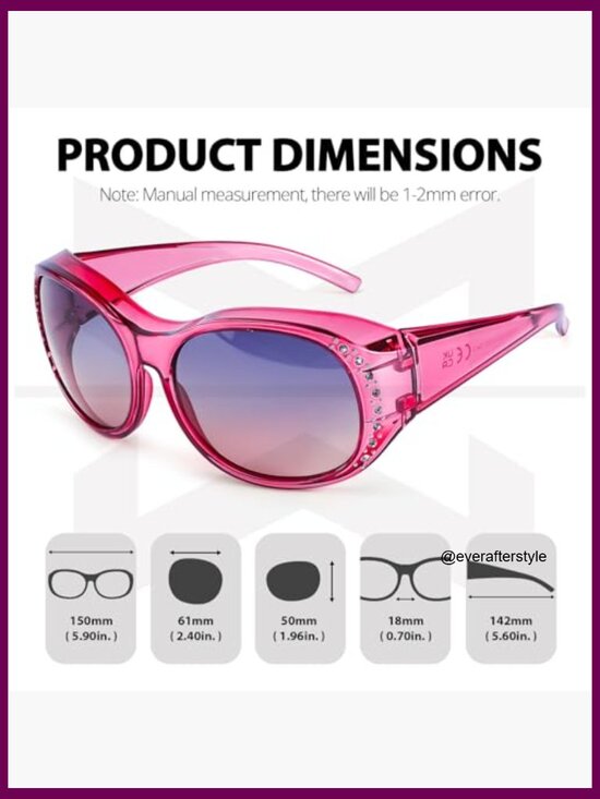 Polarized Fit Over Glasses Sunglasses with UV400 Protection main image 4